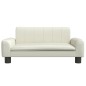 Hundebett Creme 70x45x30 cm Kunstleder Hundebett Creme 70x45x30 cm Kunstleder