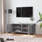 vidaXL TV-Schrank mit Türen Grau Sonoma 102x35x45 cm Holzwerkstoff vidaXL TV-Schrank mit Türen Grau Sonoma 102x35x45 cm Holzwerkstoff