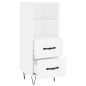 vidaXL Sideboard Weiß 34,5x34x90 cm Holzwerkstoff vidaXL Sideboard Weiß 34,5x34x90 cm Holzwerkstoff