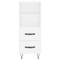 vidaXL Sideboard Weiß 34,5x34x90 cm Holzwerkstoff vidaXL Sideboard Weiß 34,5x34x90 cm Holzwerkstoff