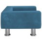 vidaXL Hundebett Blau 50x40x26,5 cm Samt vidaXL Hundebett Blau 50x40x26,5 cm Samt