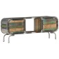 vidaXL TV-Schrank Mehrfarbig 110x30x42 cm Altholz Massiv vidaXL TV-Schrank Mehrfarbig 110x30x42 cm Altholz Massiv