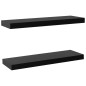 vidaXL Schweberegale 2 Stk. Schwarz 60 x 20 x 3,8 cm vidaXL Schweberegale 2 Stk. Schwarz 60 x 20 x 3,8 cm
