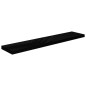 vidaXL Wandregale Schwebend 2Stk. Hochglanz-Schwarz 120x23,5x3,8cm MDF vidaXL Wandregale Schwebend 2Stk. Hochglanz-Schwarz 120x23,5x3,8cm MDF