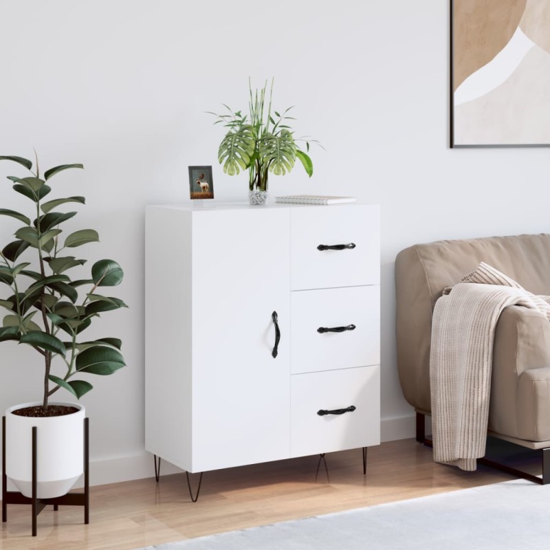 vidaXL Sideboard Weiß 69,5x34x90 cm Holzwerkstoff vidaXL Sideboard Weiß 69,5x34x90 cm Holzwerkstoff