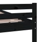 vidaXL Massivholzbett Schwarz 140x200 cm vidaXL Massivholzbett Schwarz 140x200 cm