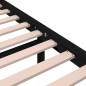 vidaXL Massivholzbett Schwarz 140x200 cm vidaXL Massivholzbett Schwarz 140x200 cm