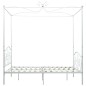 vidaXL Himmelbett-Gestell Weiß Metall 120 x 200 cm vidaXL Himmelbett-Gestell Weiß Metall 120 x 200 cm