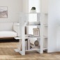 vidaXL Bücherregal/Raumteiler Weiß 100x30x123,5 cm vidaXL Bücherregal/Raumteiler Weiß 100x30x123,5 cm