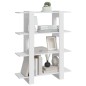 vidaXL Bücherregal/Raumteiler Weiß 100x30x123,5 cm vidaXL Bücherregal/Raumteiler Weiß 100x30x123,5 cm