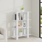 vidaXL Bücherregal/Raumteiler Weiß 100x30x123,5 cm vidaXL Bücherregal/Raumteiler Weiß 100x30x123,5 cm