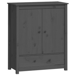 vidaXL Highboard Grau 83x41,5x100 cm Massivholz Kiefer