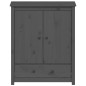 vidaXL Highboard Grau 83x41,5x100 cm Massivholz Kiefer vidaXL Highboard Grau 83x41,5x100 cm Massivholz Kiefer