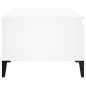 vidaXL Couchtisch Weiß 90x50x36,5 cm Holzwerkstoff