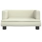 Hundebett Creme 60x40x30 cm Kunstleder Hundebett Creme 60x40x30 cm Kunstleder