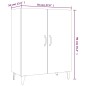 vidaXL Sideboard Räuchereiche 70x34x90 cm Holzwerkstoff vidaXL Sideboard Räuchereiche 70x34x90 cm Holzwerkstoff