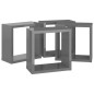vidaXL Würfelregale 4 Stk. Hochglanz-Grau 30x15x30 cm vidaXL Würfelregale 4 Stk. Hochglanz-Grau 30x15x30 cm