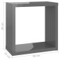 vidaXL Würfelregale 4 Stk. Hochglanz-Grau 30x15x30 cm vidaXL Würfelregale 4 Stk. Hochglanz-Grau 30x15x30 cm