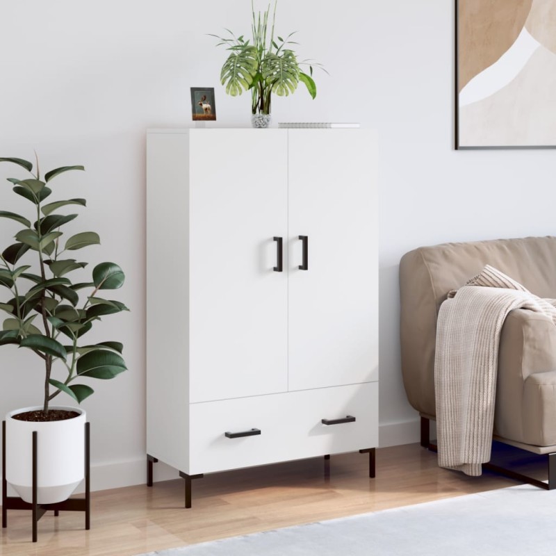 vidaXL Highboard Weiß 69,5x31x115 cm Holzwerkstoff vidaXL Highboard Weiß 69,5x31x115 cm Holzwerkstoff