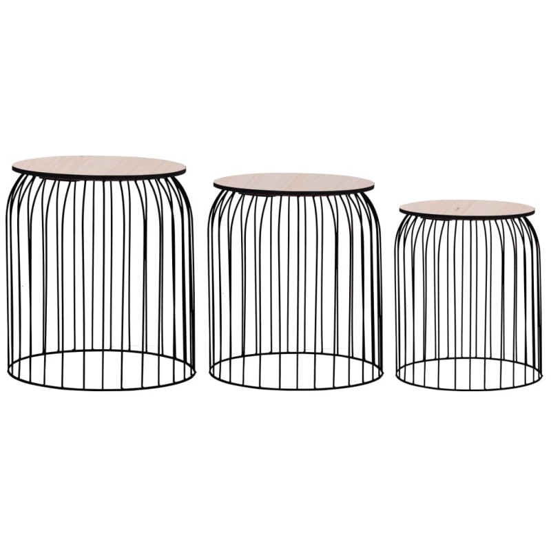 vidaXL Couchtische 3 Stk. Schwarz vidaXL Couchtische 3 Stk. Schwarz