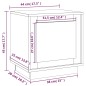 vidaXL Nachttisch Sonoma-Eiche 44x35x45 cm Holzwerkstoff vidaXL Nachttisch Sonoma-Eiche 44x35x45 cm Holzwerkstoff