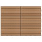 vidaXL Terrassenfliesen 6 Stk. WPC 60x30 cm 1,08 m² Braun vidaXL Terrassenfliesen 6 Stk. WPC 60x30 cm 1,08 m² Braun