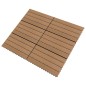 vidaXL Terrassenfliesen 6 Stk. WPC 60x30 cm 1,08 m² Braun vidaXL Terrassenfliesen 6 Stk. WPC 60x30 cm 1,08 m² Braun