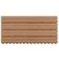 vidaXL Terrassenfliesen 6 Stk. WPC 60x30 cm 1,08 m² Braun vidaXL Terrassenfliesen 6 Stk. WPC 60x30 cm 1,08 m² Braun