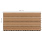 vidaXL Terrassenfliesen 6 Stk. WPC 60x30 cm 1,08 m² Braun vidaXL Terrassenfliesen 6 Stk. WPC 60x30 cm 1,08 m² Braun
