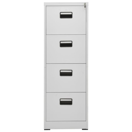 vidaXL Aktenschrank Hellgrau 46x62x133 cm Stahl
