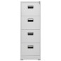 vidaXL Aktenschrank Hellgrau 46x62x133 cm Stahl vidaXL Aktenschrank Hellgrau 46x62x133 cm Stahl