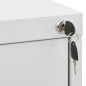 vidaXL Aktenschrank Hellgrau 46x62x133 cm Stahl vidaXL Aktenschrank Hellgrau 46x62x133 cm Stahl