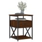 vidaXL Nachttisch Braun Eichen-Optik 40x42x55 cm Holzwerkstoff vidaXL Nachttisch Braun Eichen-Optik 40x42x55 cm Holzwerkstoff