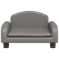 Hundebett Grau 50x40x30 cm Kunstleder Hundebett Grau 50x40x30 cm Kunstleder