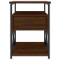 vidaXL Nachttisch Braun Eichen-Optik 40x42x55 cm Holzwerkstoff vidaXL Nachttisch Braun Eichen-Optik 40x42x55 cm Holzwerkstoff