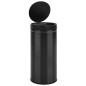 vidaXL Automatischer Sensor-Mülleimer 80 L Kohlenstoffstahl Schwarz vidaXL Automatischer Sensor-Mülleimer 80 L Kohlenstoffstahl Schwarz