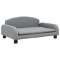 Hundebett Hellgrau 70x45x30 cm Stoff Hundebett Hellgrau 70x45x30 cm Stoff