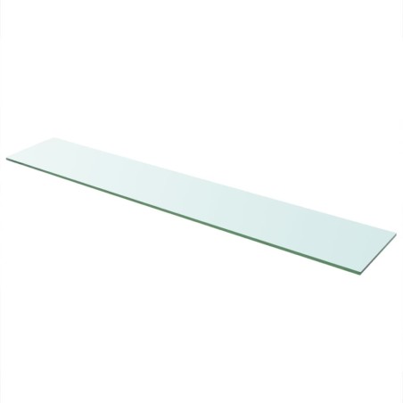 vidaXL Regalboden Glas Transparent 110 cm x 20 cm