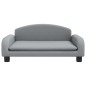 Hundebett Hellgrau 70x45x30 cm Stoff Hundebett Hellgrau 70x45x30 cm Stoff