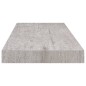vidaXL Schwebende Wandregale 4 Stk. Betongrau 60x23,5x3,8cm MDF vidaXL Schwebende Wandregale 4 Stk. Betongrau 60x23,5x3,8cm MDF