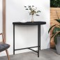 vidaXL Gartentisch Schwarz 80x50x75 cm Poly Rattan vidaXL Gartentisch Schwarz 80x50x75 cm Poly Rattan