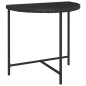 vidaXL Gartentisch Schwarz 80x50x75 cm Poly Rattan vidaXL Gartentisch Schwarz 80x50x75 cm Poly Rattan