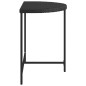 vidaXL Gartentisch Schwarz 80x50x75 cm Poly Rattan vidaXL Gartentisch Schwarz 80x50x75 cm Poly Rattan