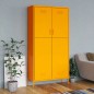vidaXL Kleiderschrank Senfgelb 90x50x180 cm Stahl vidaXL Kleiderschrank Senfgelb 90x50x180 cm Stahl