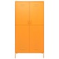 vidaXL Kleiderschrank Senfgelb 90x50x180 cm Stahl vidaXL Kleiderschrank Senfgelb 90x50x180 cm Stahl