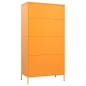 vidaXL Kleiderschrank Senfgelb 90x50x180 cm Stahl vidaXL Kleiderschrank Senfgelb 90x50x180 cm Stahl