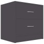 vidaXL Nachttische 2 Stk. Grau 40x30x40 cm Holzwerkstoff vidaXL Nachttische 2 Stk. Grau 40x30x40 cm Holzwerkstoff