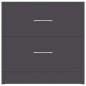 vidaXL Nachttische 2 Stk. Grau 40x30x40 cm Holzwerkstoff vidaXL Nachttische 2 Stk. Grau 40x30x40 cm Holzwerkstoff