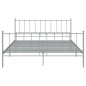 vidaXL Bett Grau Metall 140x200 cm vidaXL Bett Grau Metall 140x200 cm