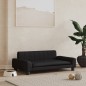 Hundebett Schwarz 90x53x30 cm Kunstleder Hundebett Schwarz 90x53x30 cm Kunstleder
